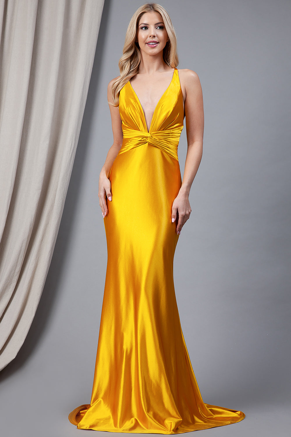 Satin Open Criss Cross Back Long Prom Dress AC5039-Prom Dress-smcfashion.com