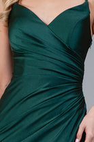 Satin Mermaid Double Spaghetti Straps Long Evening & Bridesmaid Dress AC391-Bridesmaid Dress-smcfashion.com
