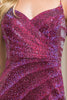 Embellished Glitter Side Slit Short Cocktail Dress AC398S