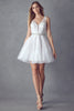 Floral Lace Applique Short Wedding Dress JT853W Sale