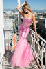 Strapless Sweetheart Embroidered Bodice Mermaid Long Wedding & Evening Dress AC774