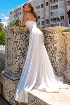 Cowl Neck Side Slit Spaghetti Straps Fitted Long Prom Dress AC3013-Prom Dress-smcfashion.com