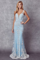 Embroidered Lace Mermaid Illusion Sweetheart Long Prom Dress JT277-Prom Dress-smcfashion.com