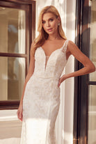 Embroidered Lace Mermaid Illusion Sweetheart Long Prom Dress JT277-Prom Dress-smcfashion.com