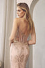 V-Neck Embroidered Lace Sleeveless Mermaid Long Prom Dress JT274 Sale
