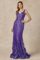 Embroidered Lace Mermaid Illusion Sweetheart Long Prom Dress JT277-Prom Dress-smcfashion.com