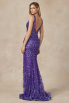 Embroidered Lace Mermaid Illusion Sweetheart Long Prom Dress JT277-Prom Dress-smcfashion.com