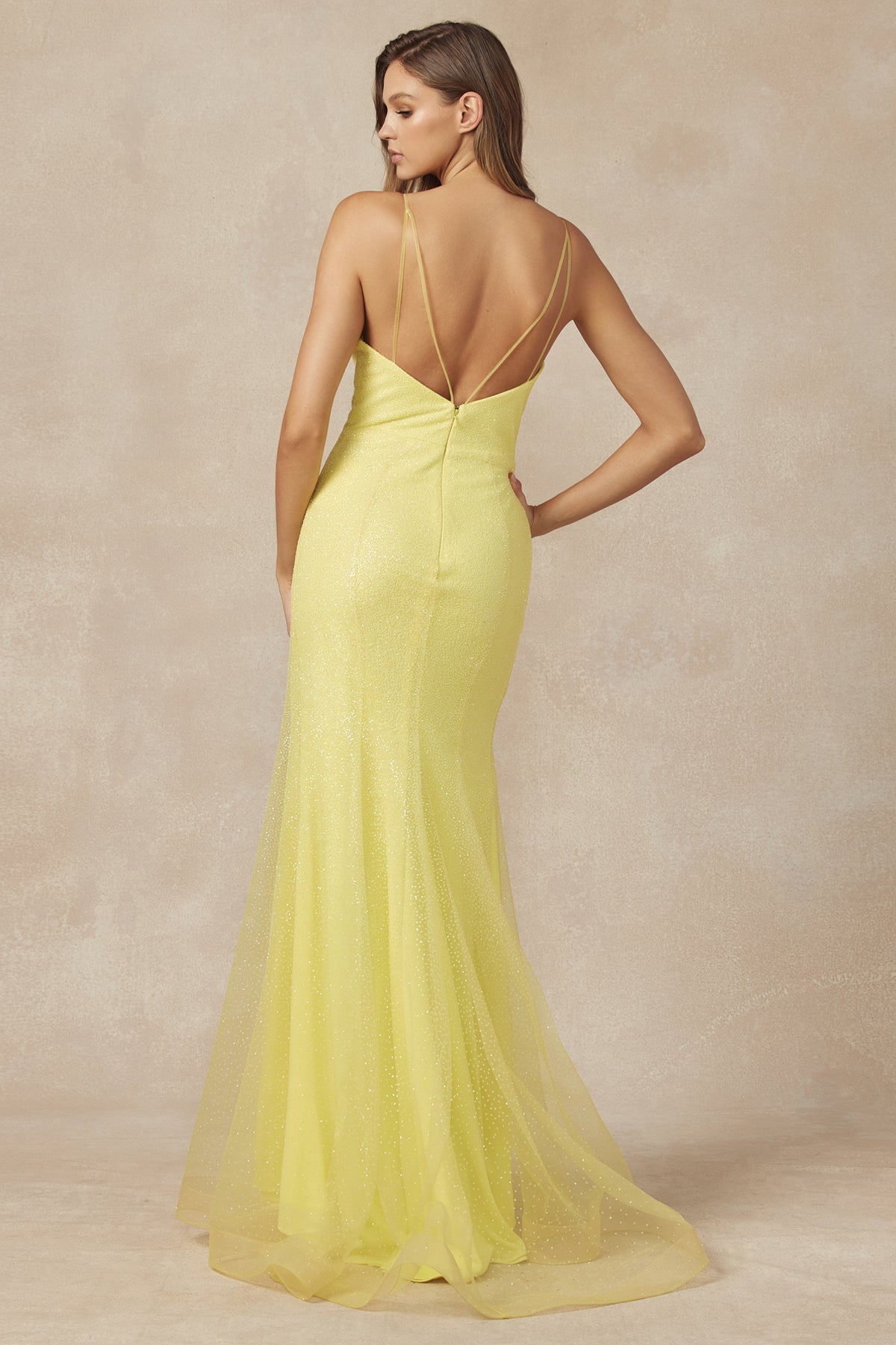Mermaid Sweetheart Embellished Glitter Open Back Long Evening Dress JT271-Evening Dress-smcfashion.com