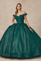 Floral Embroidered Tulle Sweetheart Long Quinceanera Dress JT1433-Quinceanera Dress-smcfashion.com