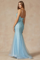 Mermaid Sweetheart Embellished Glitter Open Back Long Evening Dress JT271-Evening Dress-smcfashion.com