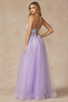 Sequin Butterfly Embroidered Boned Bodice Long Prom Dress JT2401-Prom Dress-smcfashion.com