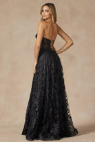 Butterfly Glitter Embroidered Corset Top Long Prom Dress JT2403-Prom Dress-smcfashion.com