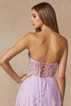 Butterfly Glitter Embroidered Corset Top Long Prom Dress JT2403-Prom Dress-smcfashion.com