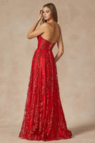 Butterfly Glitter Embroidered Corset Top Long Prom Dress JT2403-Prom Dress-smcfashion.com