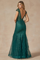 Feather Skirt Mermaid Open V-Back Illusion Sweetheart Long Prom Dress JT286-Prom Dress-smcfashion.com