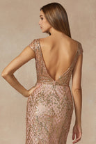 Feather Skirt Mermaid Open V-Back Illusion Sweetheart Long Prom Dress JT286-Prom Dress-smcfashion.com