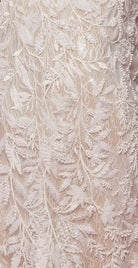 Embroidered Lace IIlusion V-Neck Open V-Back Mermaid Long Wedding Dress NXJE915-Wedding Dress-smcfashion.com