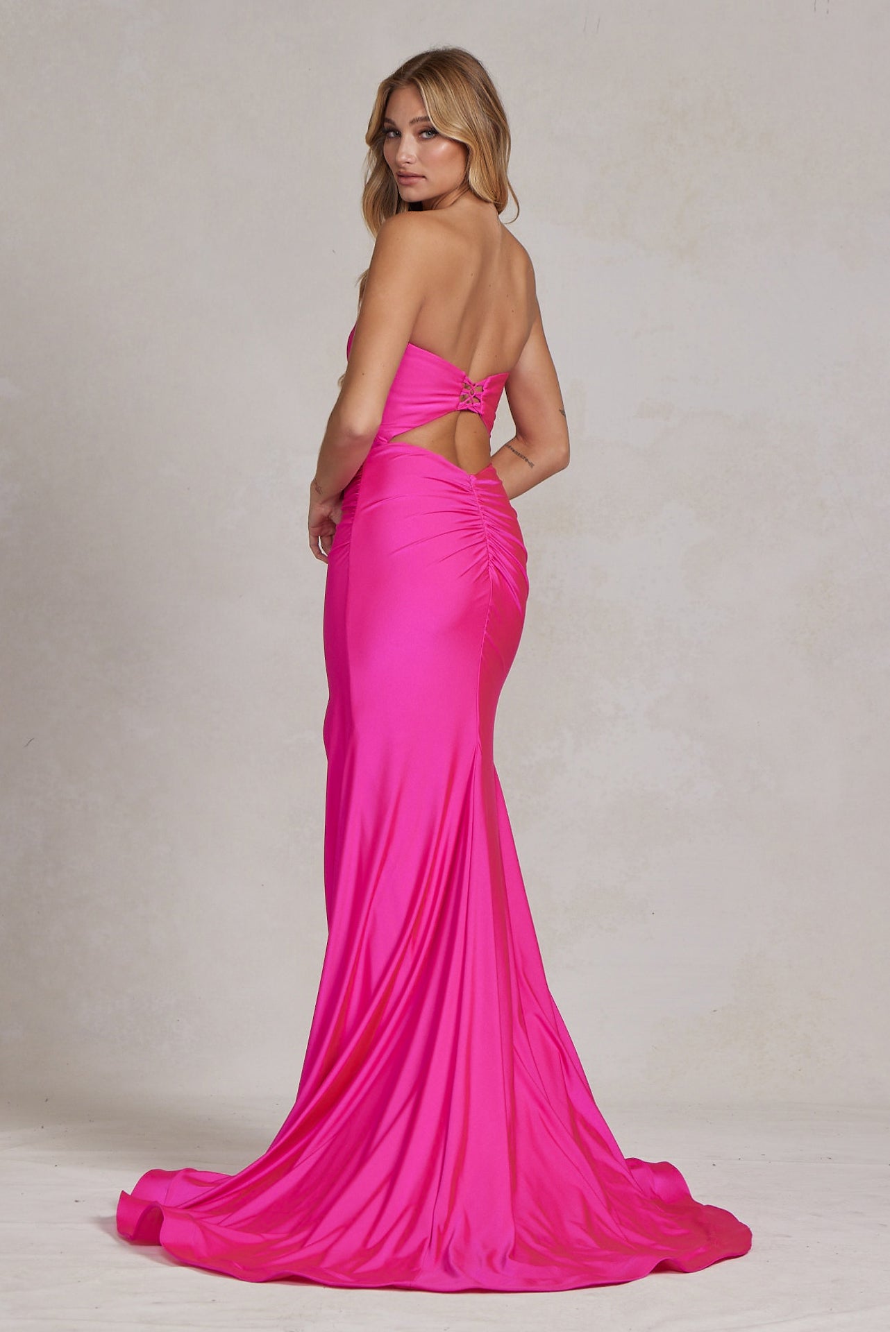 Side Slit Strapless Memraid Sweetheart Long Evening Dress NXT1139-Evening Dress-smcfashion.com