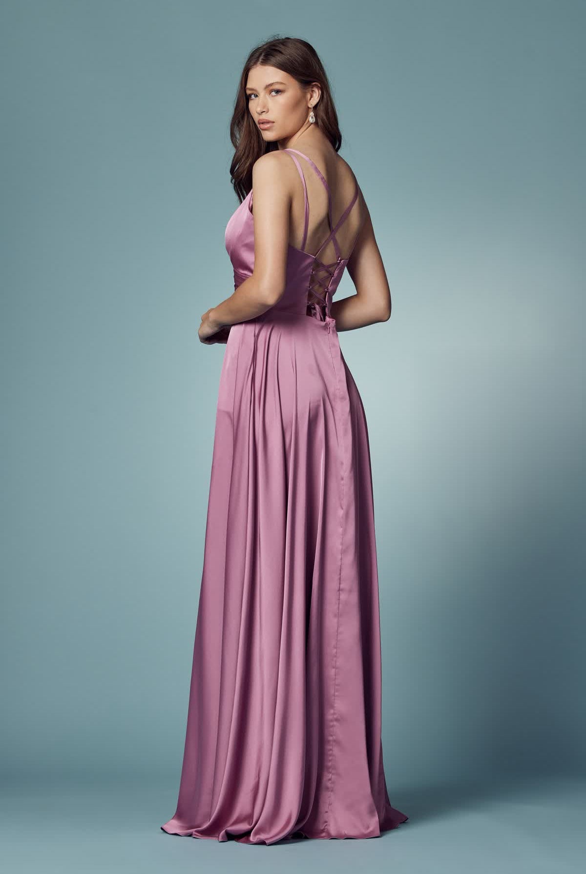 Double Breasted High Slit Long Bridesmaid & Prom Dress NXE1020-Prom Dress-smcfashion.com