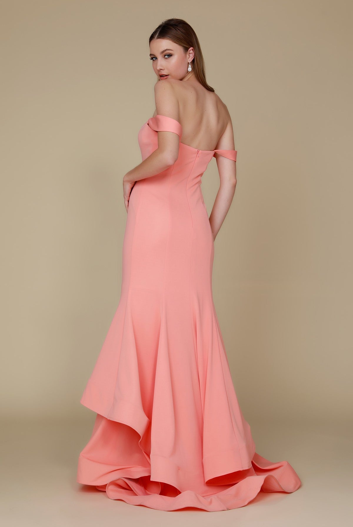 Off Shoulder Mermaid Sweetheart Long Prom Dress NXC028-Prom Dress-smcfashion.com
