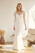 Embroidered Lace Mermaid Tail Long Wedding Dress NXJE919-Wedding Dress-smcfashion.com