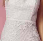 Embroidered Bodice Mermaid Long Wedding Dress NXA398W-Wedding Dress-smcfashion.com