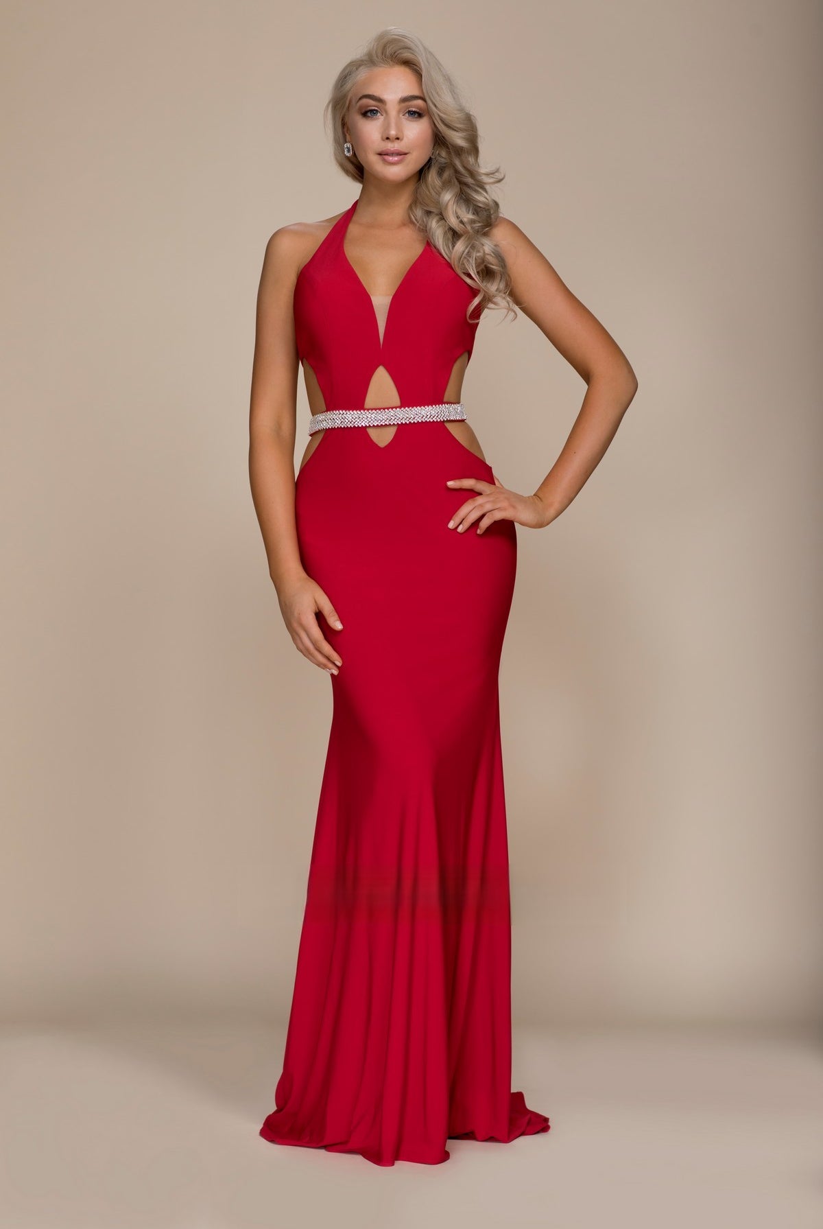 Straps Mermaid Tiered Skirt Long Prom Dress NXA046-Prom Dress-smcfashion.com