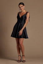 Open Back Satin Fit Short Homecoming & Cocktail Dress NXR701-Cocktail Dress-smcfashion.com