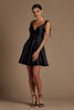 Open Back Satin Fit Short Homecoming & Cocktail Dress NXR701
