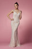 Embroidered Lace Mermaid Long Prom & Mother Of The Bride Dress NXE1006P