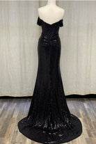 Off Shoulder Embroidered Sequins Open Back Long Prom Dress NXR1203-Prom Dress-smcfashion.com