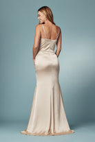 Open Back Spaghetti Straps Long Bridesmaid & Prom Dress NXR1026-Bridesmaid Dress-smcfashion.com