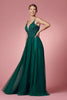 Embroidered Bodice Long Prom & Bridesmaid Dress NXR357