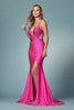 Embellished Beads High Neck Long Bridesmaid & Prom Dress NXE1003