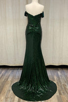 Off Shoulder Embroidered Sequins Open Back Long Prom Dress NXR1203-Prom Dress-smcfashion.com