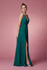 V-Neck Chiffon Slip Skirt Long Bridesmaid Dress NXR275