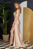 Off Shoulder Satin Open Back Long Evening Dress NXE1043
