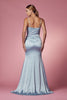 Open Back Spaghetti Straps Long Bridesmaid & Prom Dress NXR1026