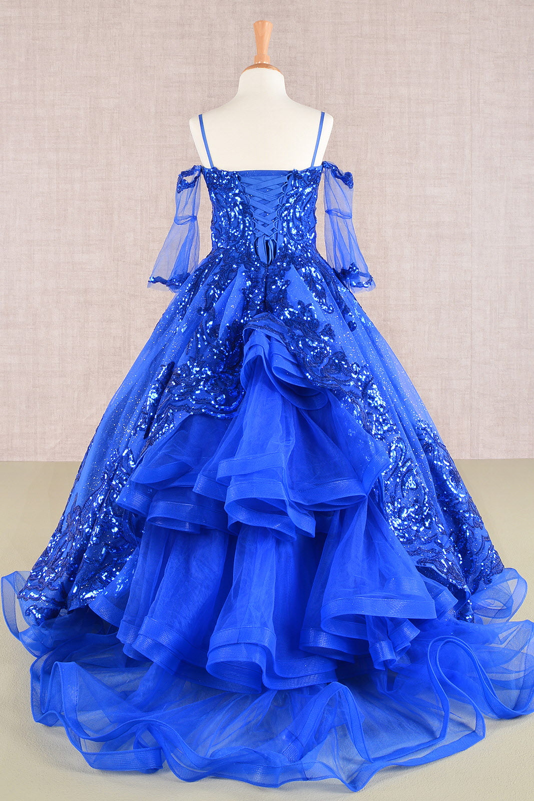 princess royal blue gown for kids