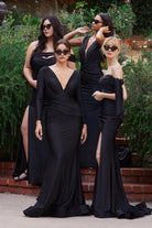 Stretch Jersey Evening Gown Formal Moder Mermaid Style Draped Bodice and Fitted Waist CDCD912 Sale-Mother of the Bride Dress-smcfashion.com