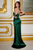 Embellished Navy Satin Corset Strapless Long Evening Gown CDCD291