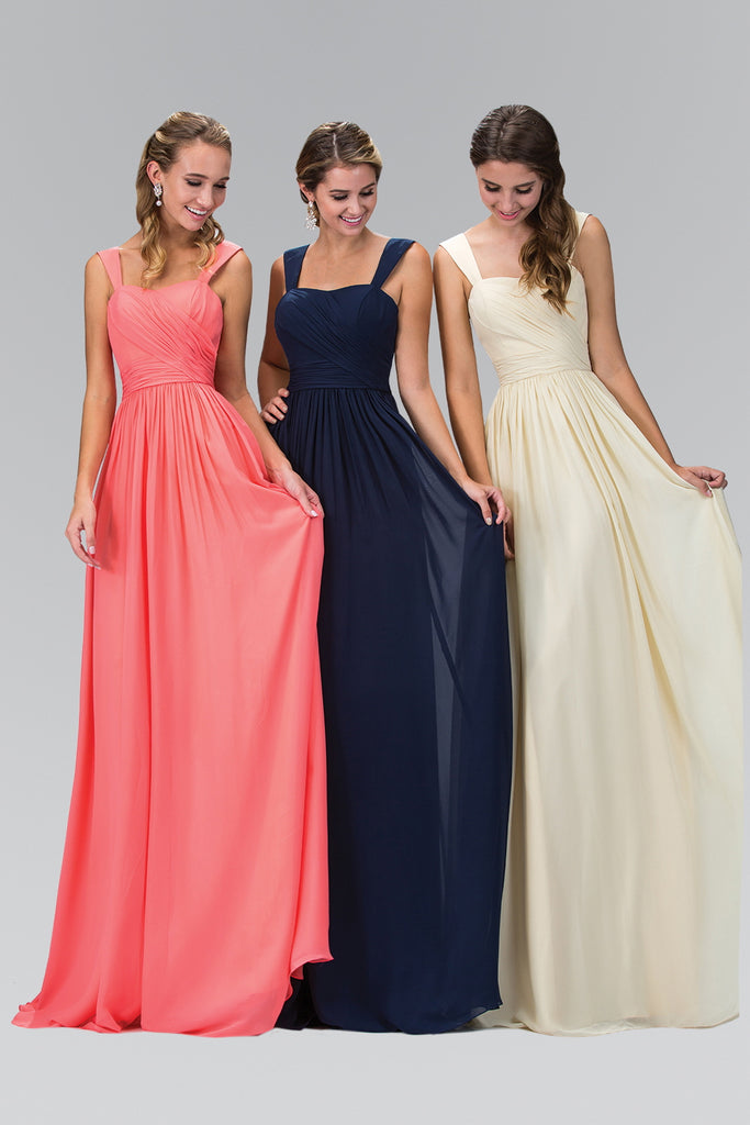 Sleeveless Chiffon Floor Length Dress GLGL1386