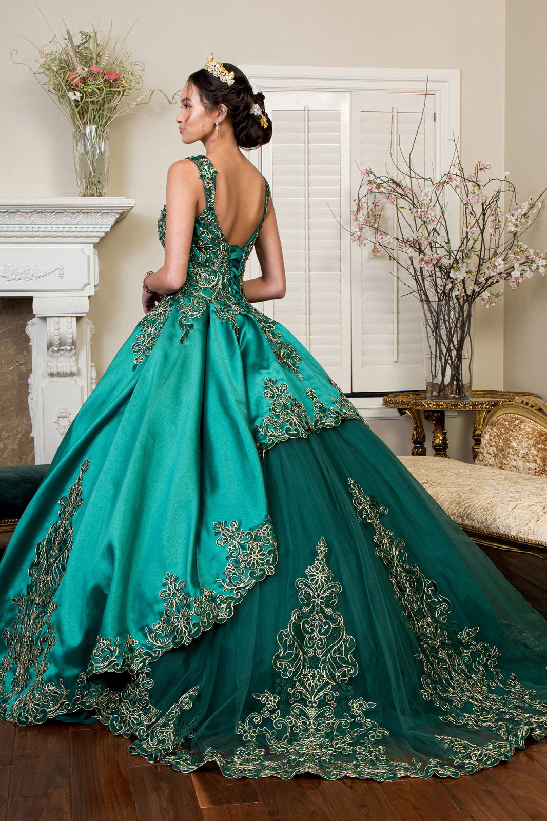 Satin hotsell quinceanera dresses