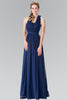 V-Neck Halter Chiffon Long Dress GLGL2362
