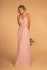 Halter Neck Chiffon Long Dress GLGL2606