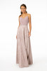 Sweetheart Neckline Lace A-Line Long Dress Cut-Out-Back GLGL2667