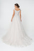 Lace Embellished Bodice A-Line Wedding Gown GLGL2823