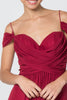 Chiffon Ruched Sweetheart Long Dress GLGL2824