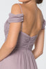 Chiffon Ruched Sweetheart Long Dress GLGL2824
