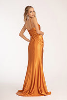 Sweetheart Satin Mermaid Dress Open Back and Side Gathered Waistline GLGL3044-PROM-smcfashion.com